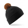 czapka zimowa - mod. B450:Black, 100% akryl, Orange, One Size